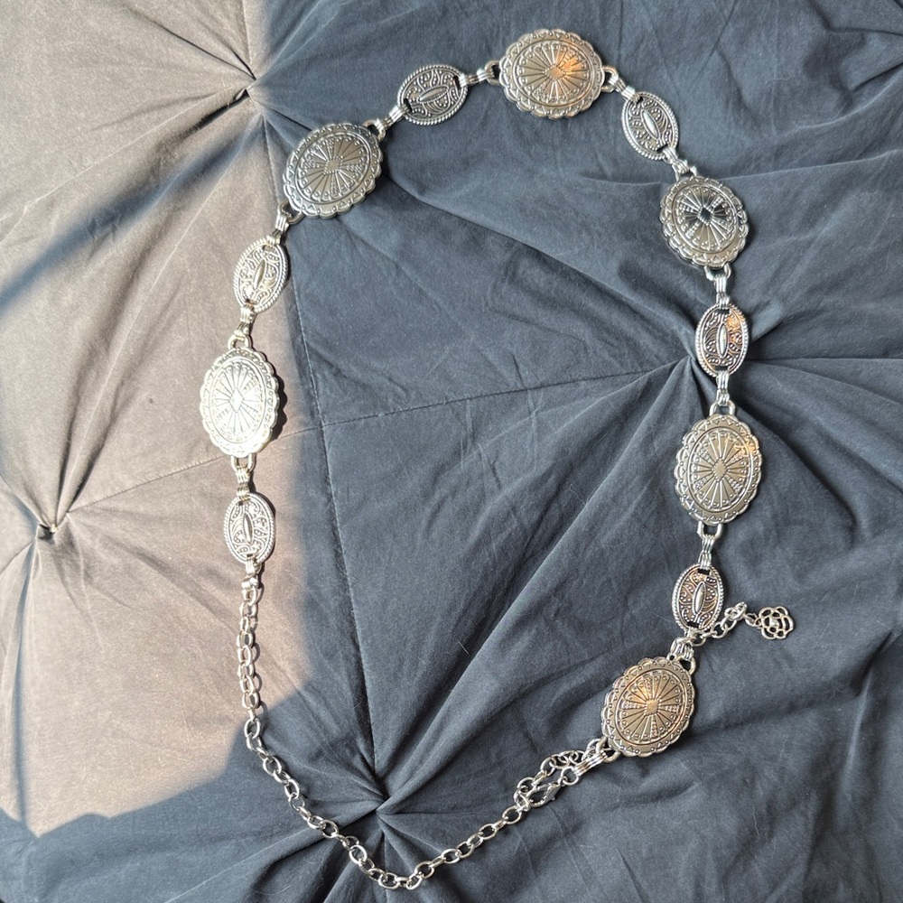 Silver Medallion belt